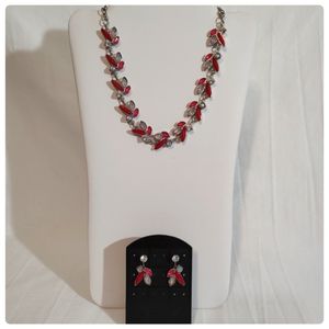 White House Black Market Necklace and Earring Set